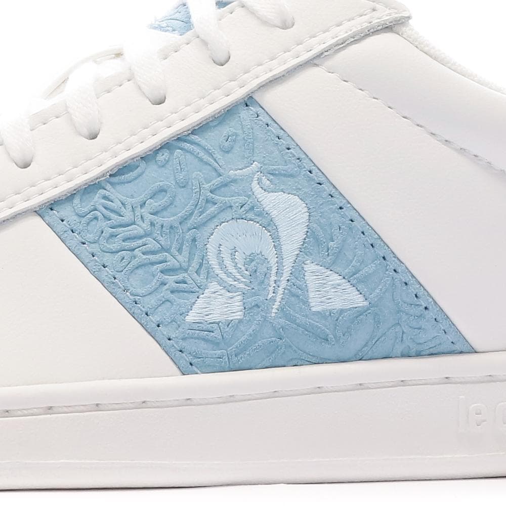 Baskets Blanc/Bleu Femme Le Coq Sportif Court Classic 7