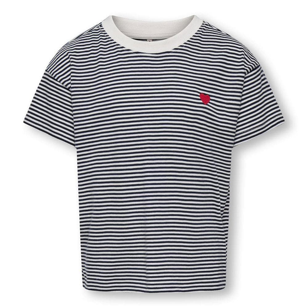 T-Shirt Noir/Blanc Fille Kids ONLY Kogpisa 2