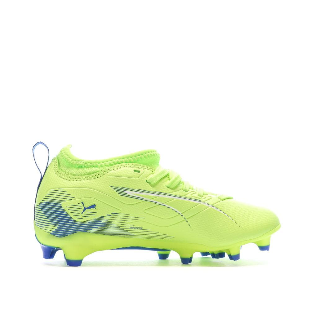 Chaussures de Foot Jaune Fluo Junior Puma Ultra 5 Match FG/AG 2