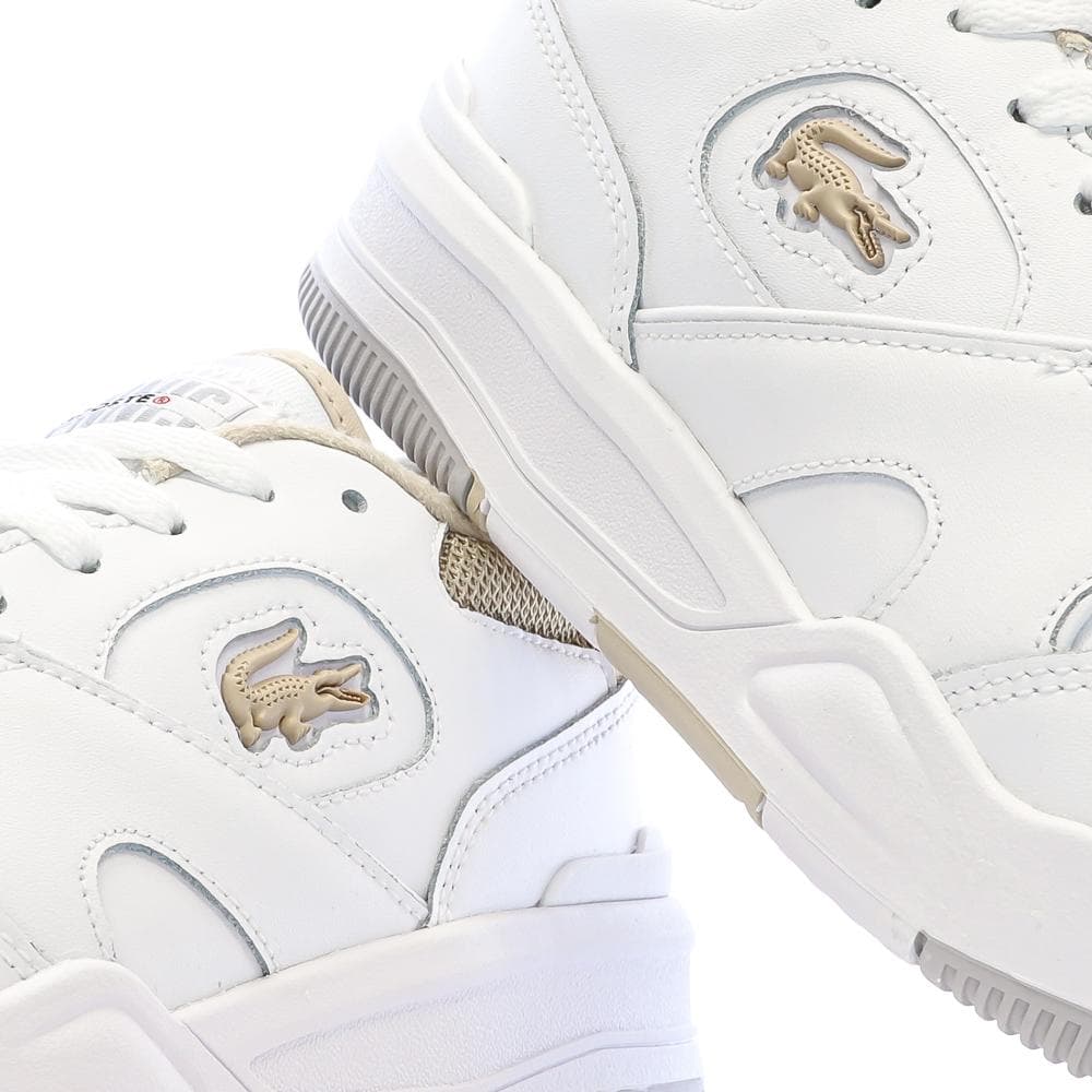 Baskets Blanc/Camel Femme Lacoste Lineshot 7