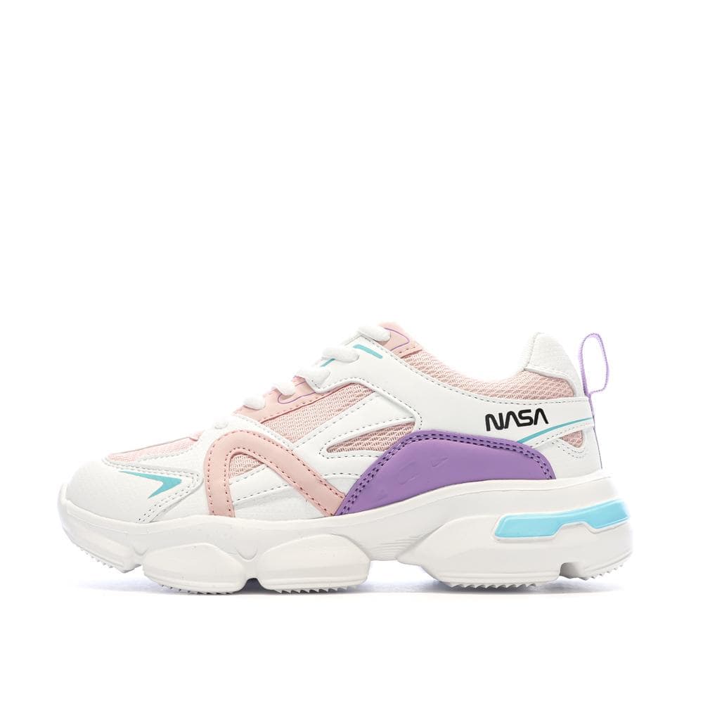 Baskets Blanc/Rose Femme/Fille Nasa Jabalem 1