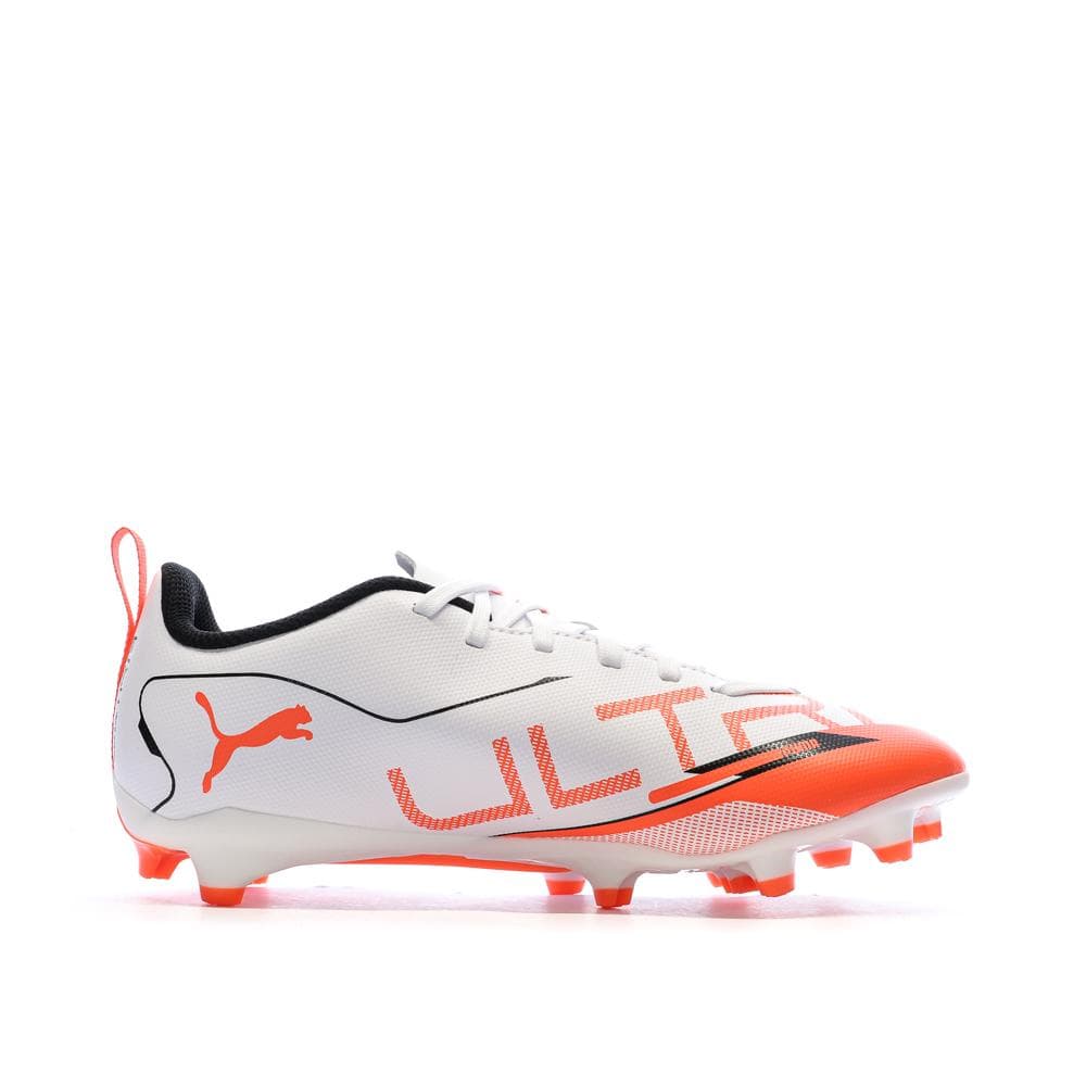 Chaussures de Foot Blanc/Orange Junior Puma Ultra 5 Play FG/AG 2