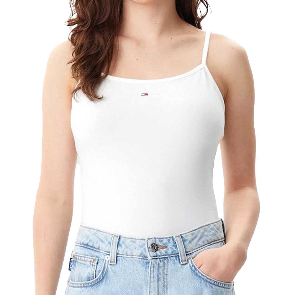 Top Blanc Femme Tommy Jeans Essential Strap 1
