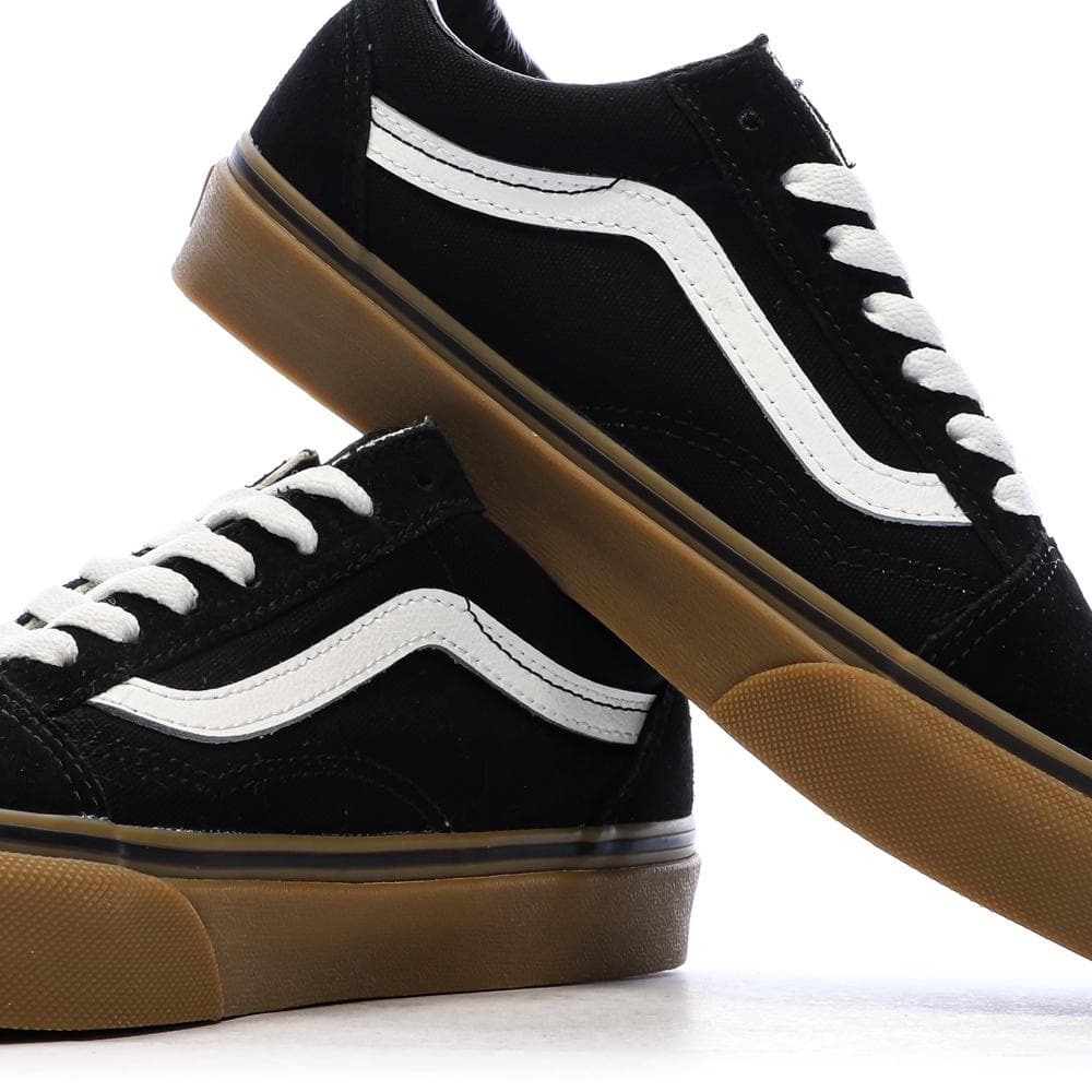 Baskets Noir/Marron Garçon Vans Old Skool 7