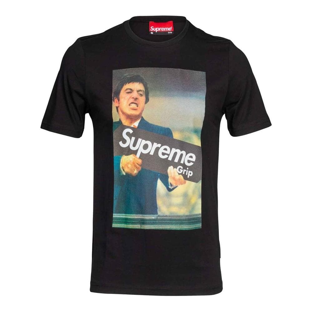 T-shirt Noir Homme Supreme Grip Film 1
