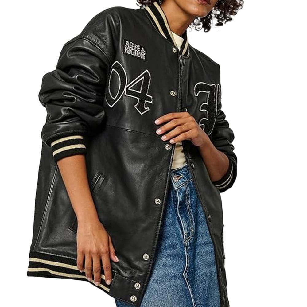 Blouson en Cuir Noir Femme Kaporal Sofa 1