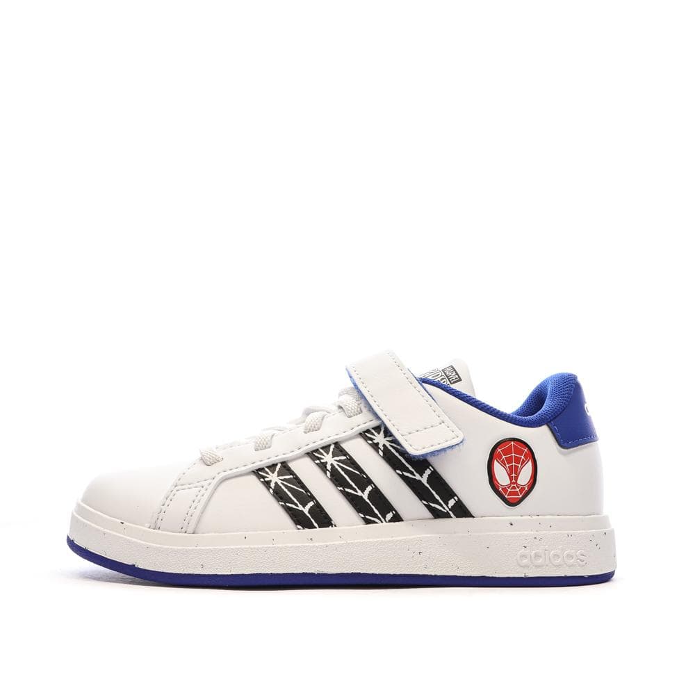 Baskets Blanc/Bleu Garçon Adidas Grand Court Spider-man 1