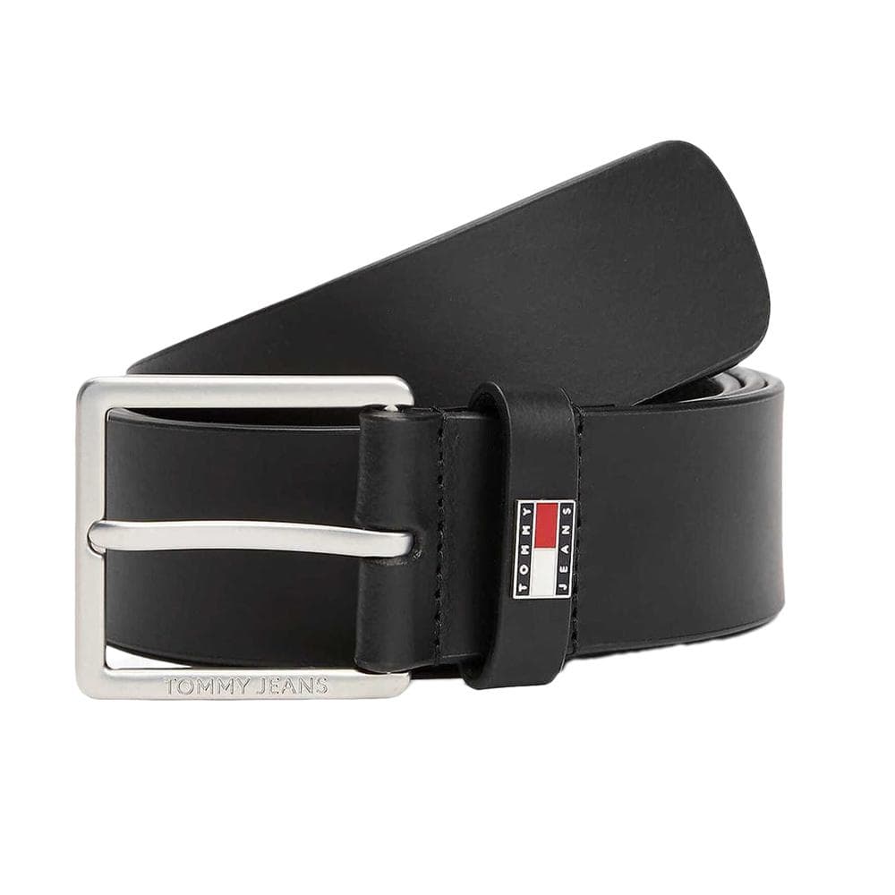Ceinture Noire Homme Tommy Hilfiger Flag Leather 4.0 1
