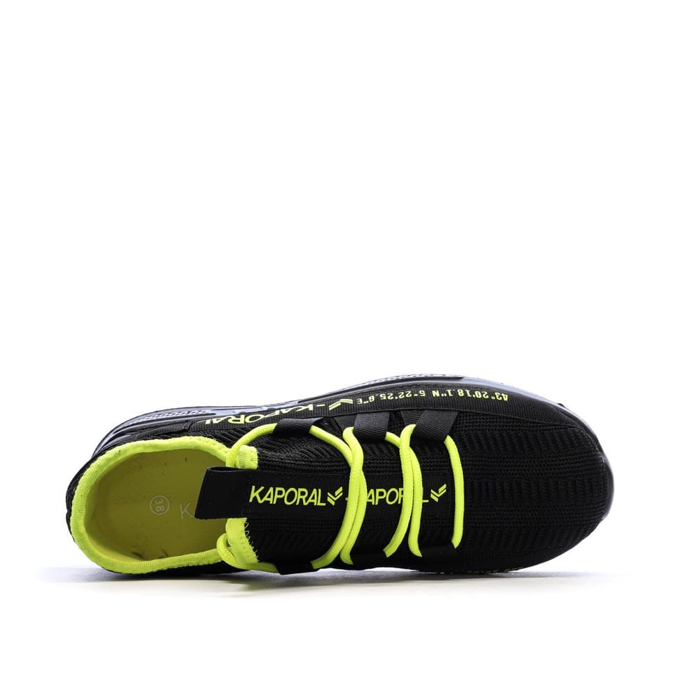 Baskets Noir/Jaune Homme Kaporal Dofino 4