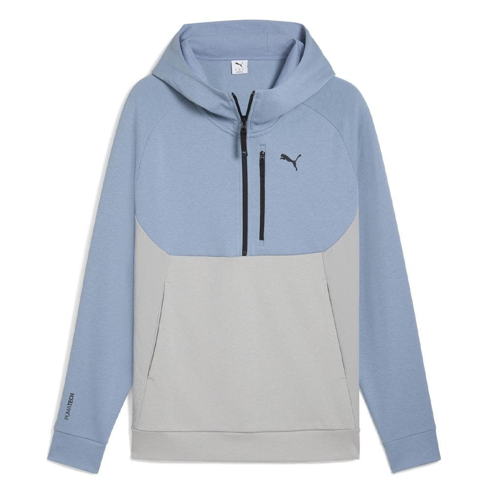 Sweat Bleu/Gris Homme Puma Tech Half Zip 1