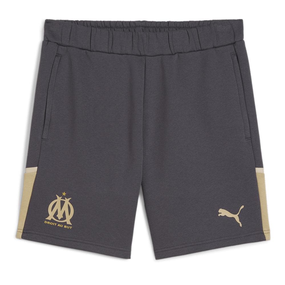 OM Short Noir/Doré Homme foot Puma 2023/2024 1