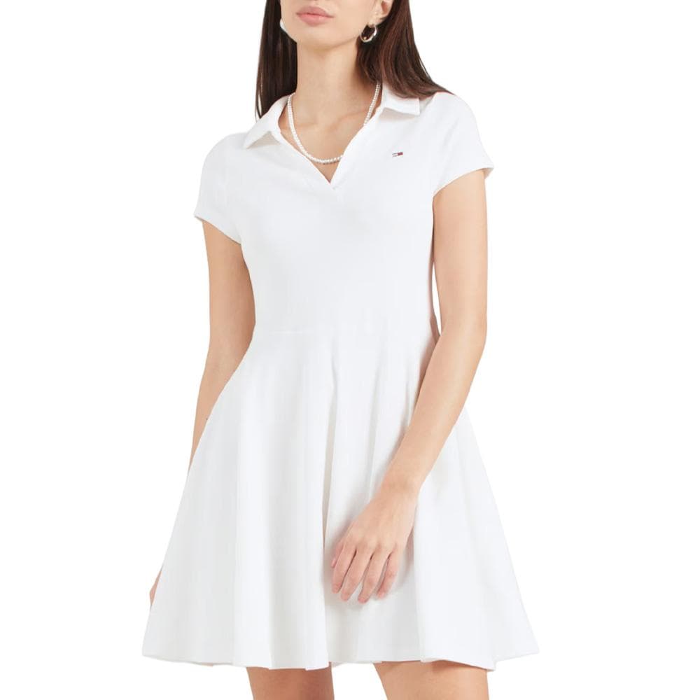 Robe Blanche Femme Tommy Hilfiger Min 1