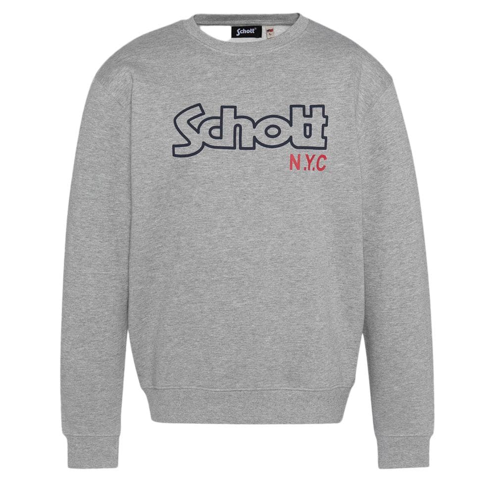 Sweat Gris Homme Schott Stanley 1