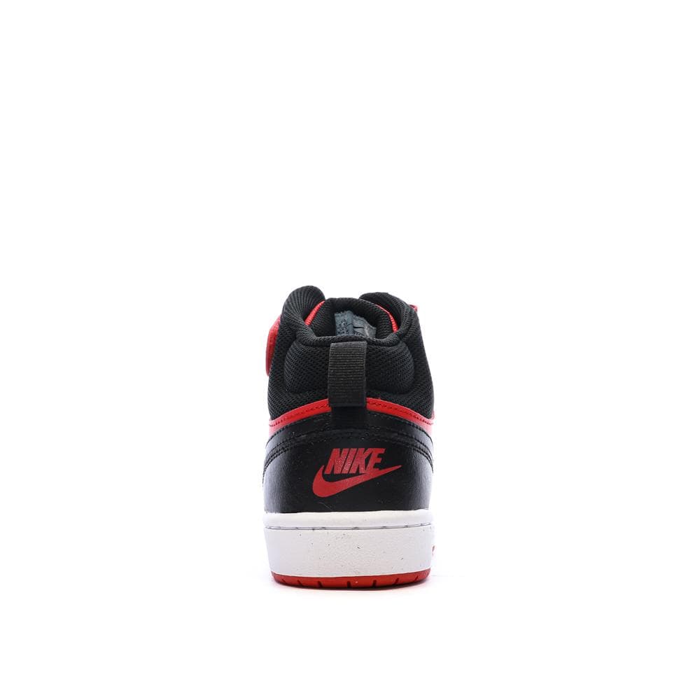 Baskets Noir/Rouge Mixte Nike Court Borough Mid 2 3