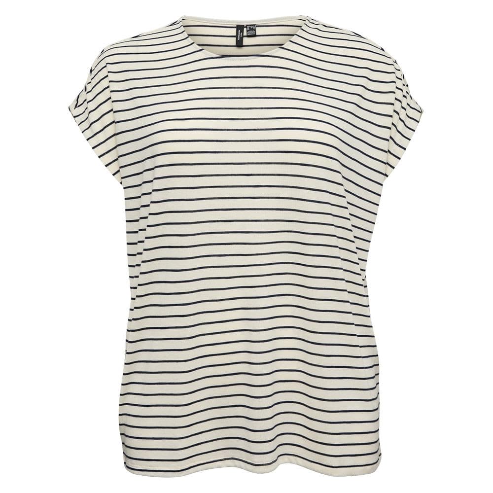 T-Shirt Beige/Noir Femme Vero Moda Cholli 1