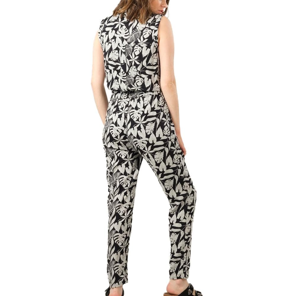 Combinaison Noir à fleurs Femme Deeluxe Nessita 2