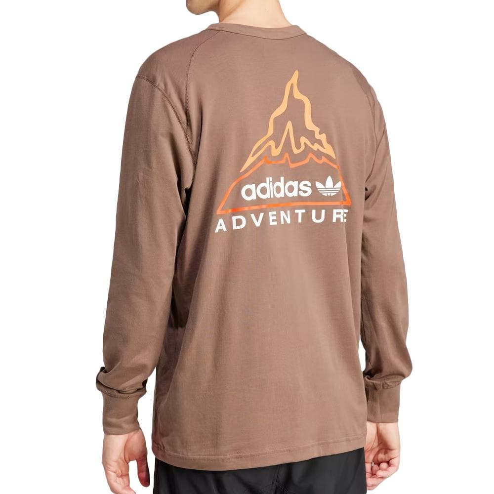 T-shirt Marron Homme Adidas Adv Volcano 2
