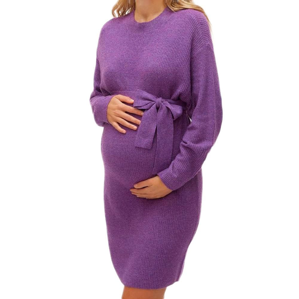Robe de Grossesse Violette Femme Mamalicious Vala 1