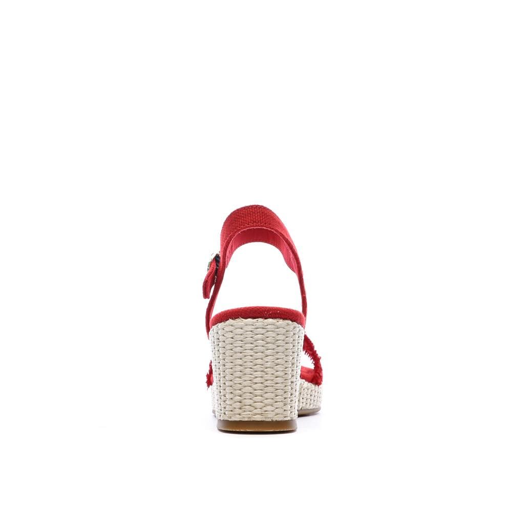 Sandales à Talons Rouge Femme Tommy Hilfiger Wedgeee 3