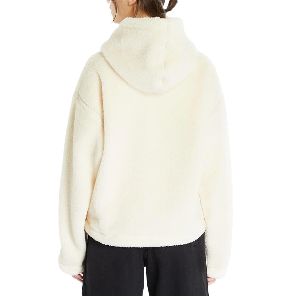Sweat à capuche Ecru Femme Adidas Sherpa 2