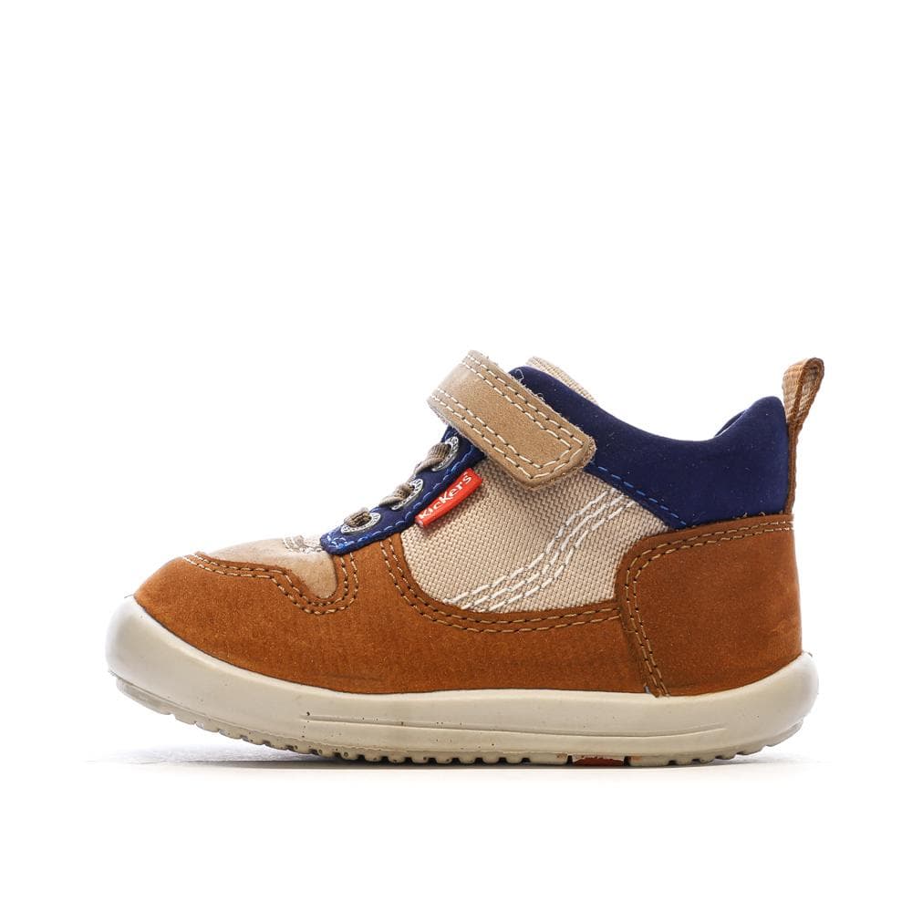 Baskets Hautes Marron/Beige Garçon Kickers Bottillon 1