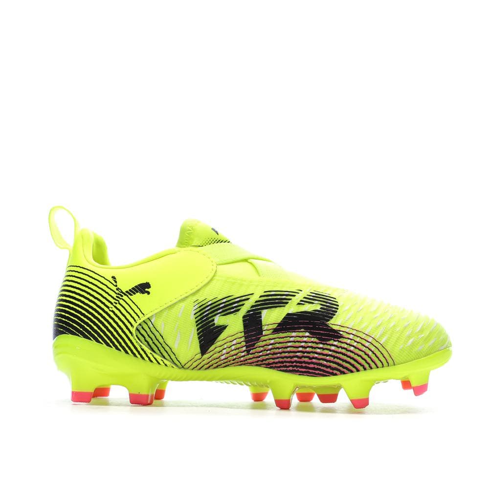 Chaussures de Foot Jaunes Junior Puma Future 8 Match Ll FG 2
