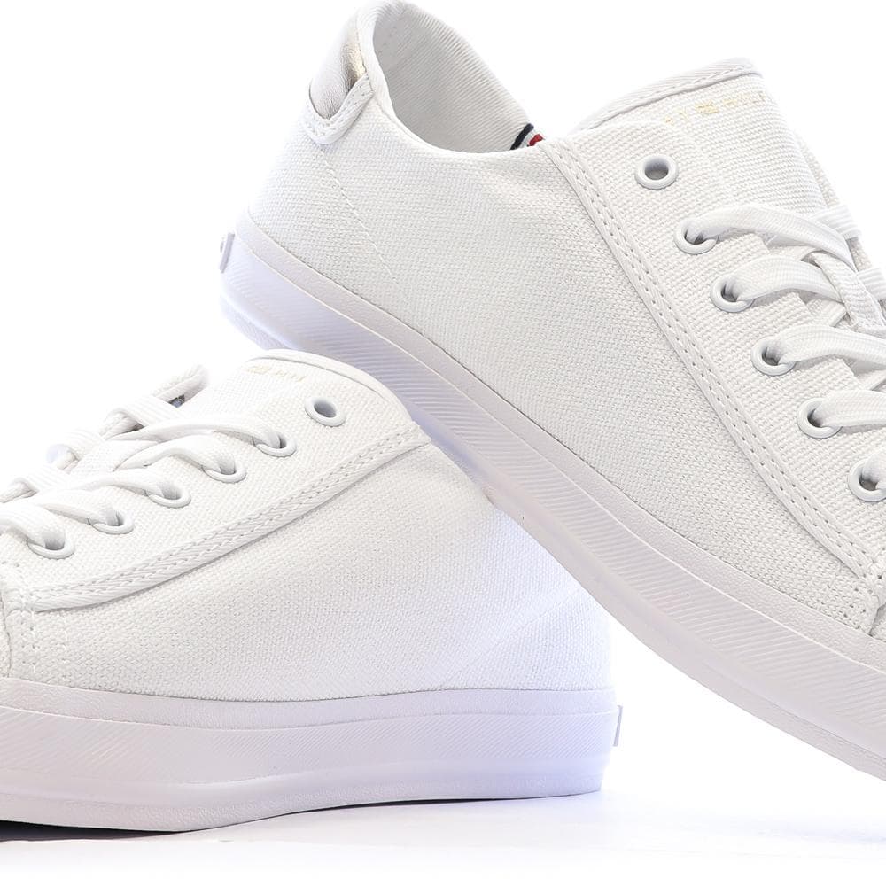 Baskets Blanches Femme Tommy Hilfiger Vulc Canvas Lace Up 7