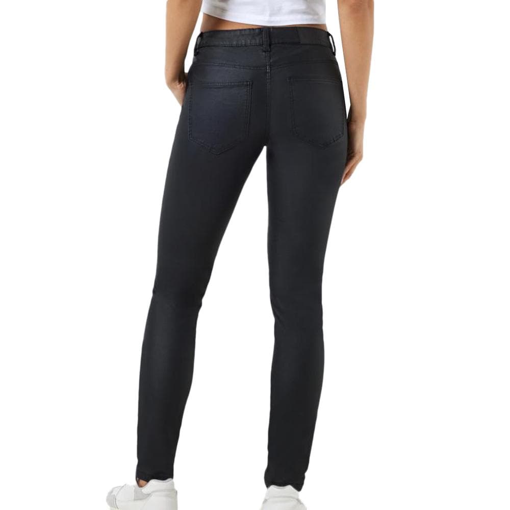 Jeans Noir Enduit Femme Noisy May Mallie 2