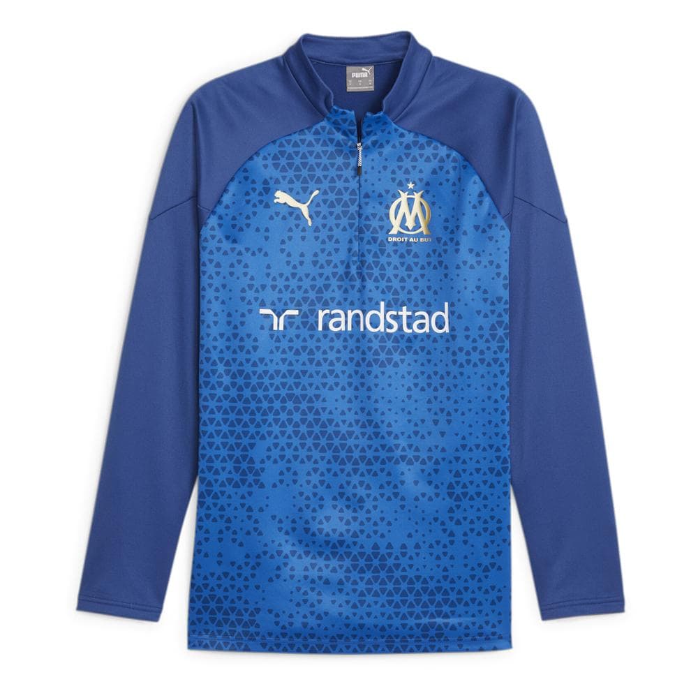 OM Sweat 1/2 zip Bleu Homme Puma 2023/2024 1