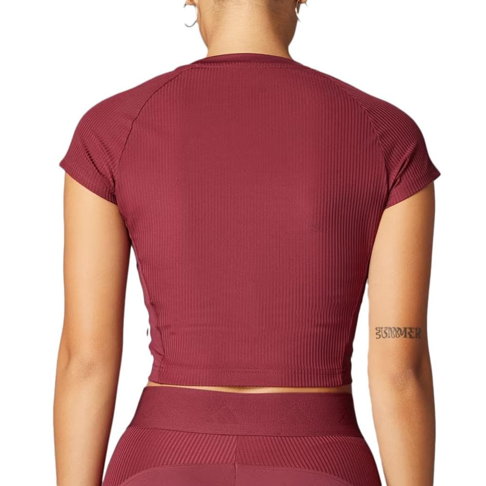 T-Shirt Bordeaux Femme Adidas Hyglm 2