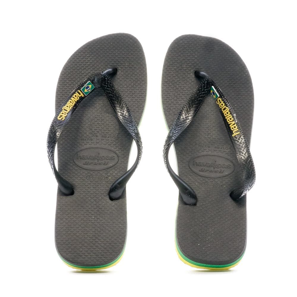 Tongs Noir Homme Havaianas Brasil Layers 3
