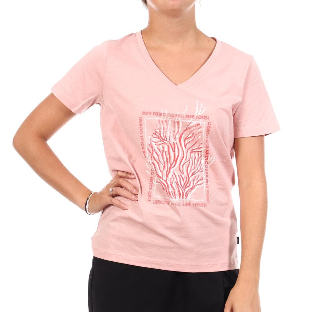 T-Shirt Rose Femme TBS Orchidee 1