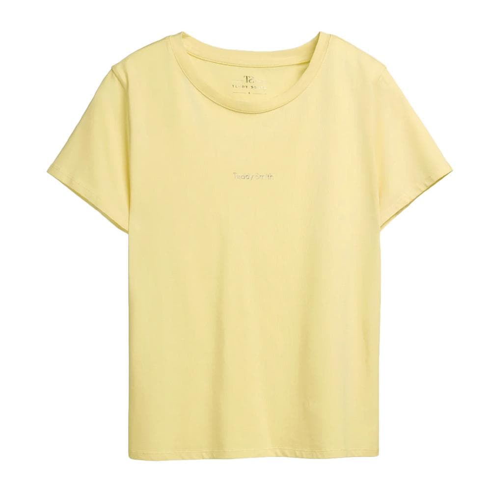 T-shirt Jaune Fille Teddy Smith Ribelles 1