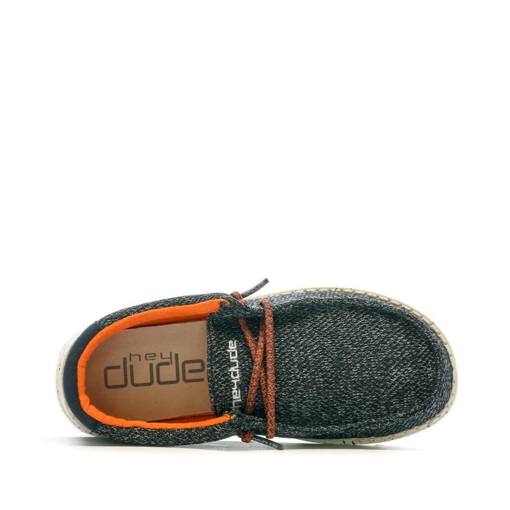 Chaussures Marine Garçon Hey Dude Wally Youth 4