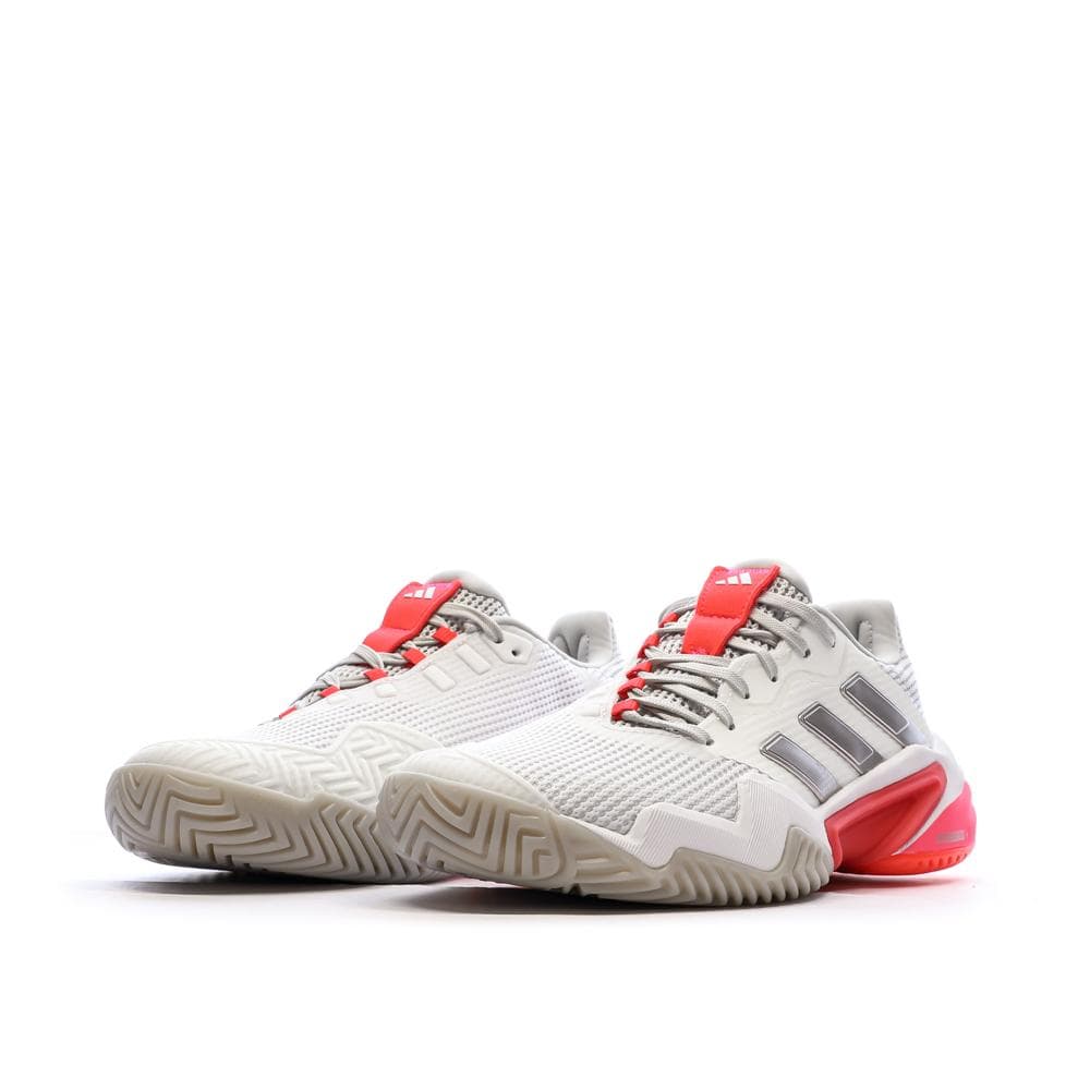 Chaussures de tennis Blanches/Roses Femme Adidas Barricade 6