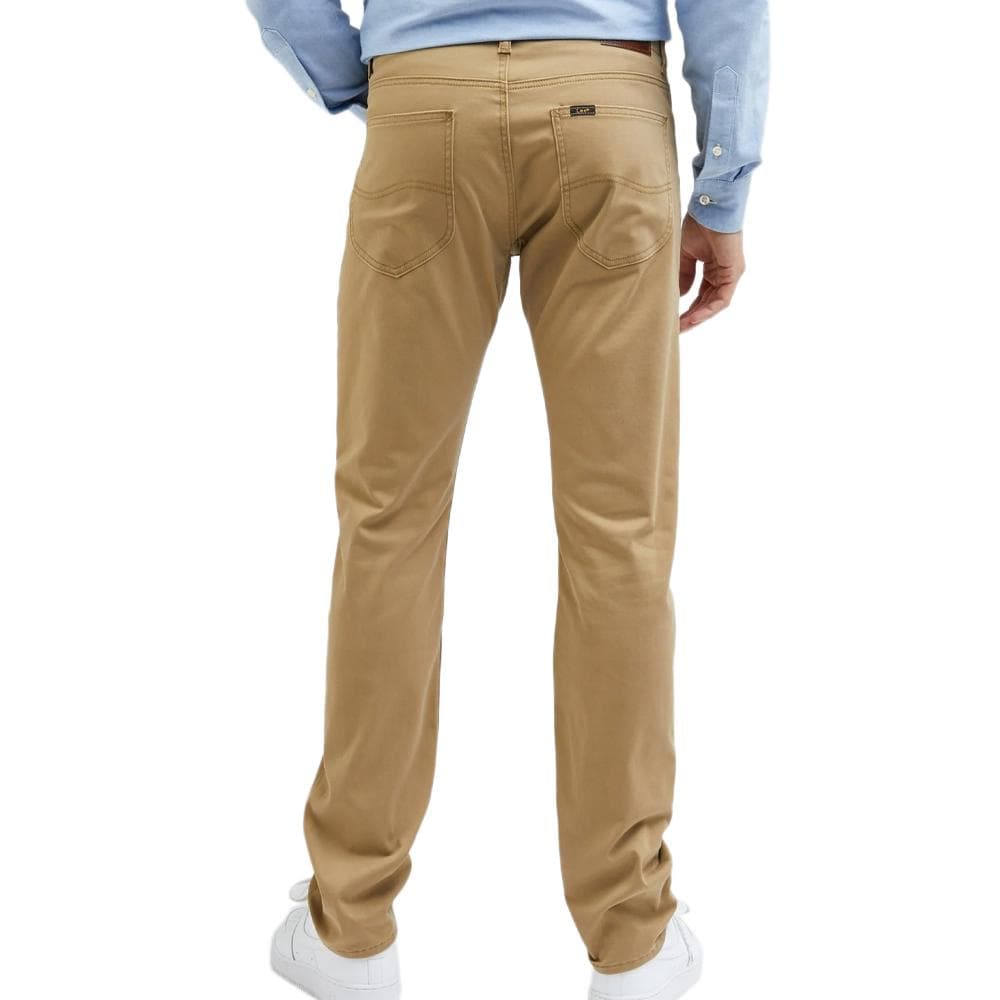 Pantalon Slim Fit Beige Homme Lee Elbus 2