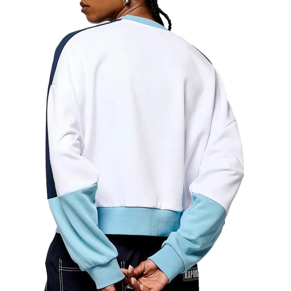 Sweat Blanc/Noir/Turquoise Femme Kaporal Vabre 2