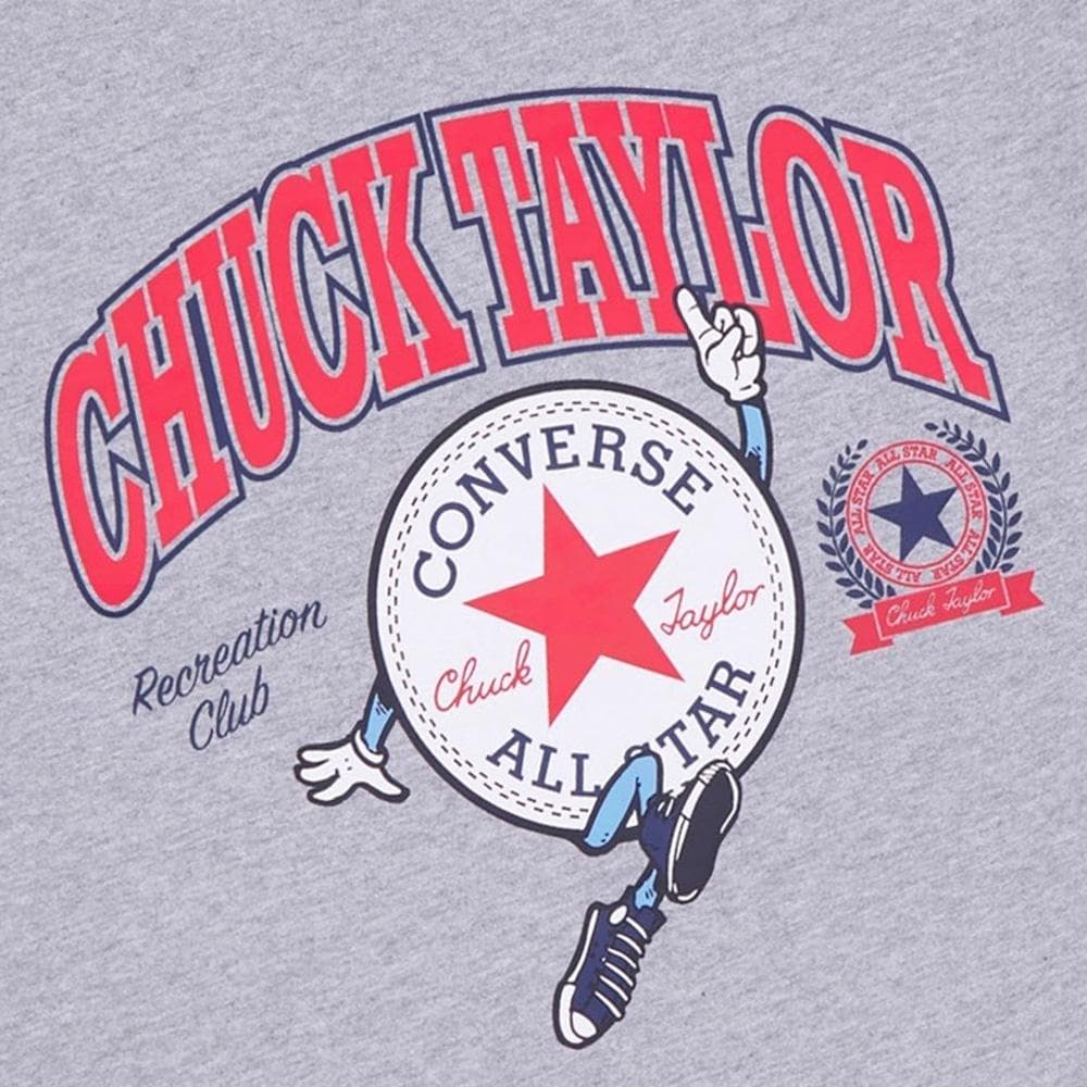 T-shirt Gris Homme Converse Chucks Retro Collegiate 2