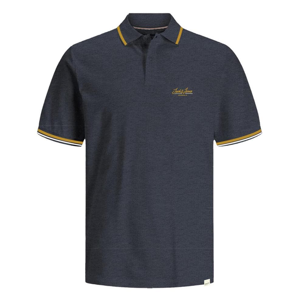 Polo Gris Chiné Homme Jack & Jones Jorten 1