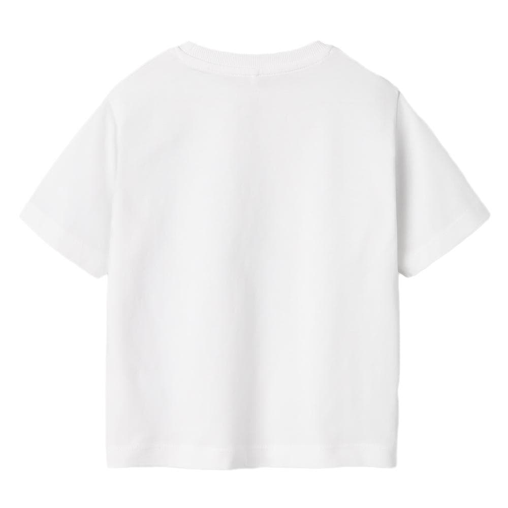 T-Shirt Blanc Fille Name it Vobbo 2