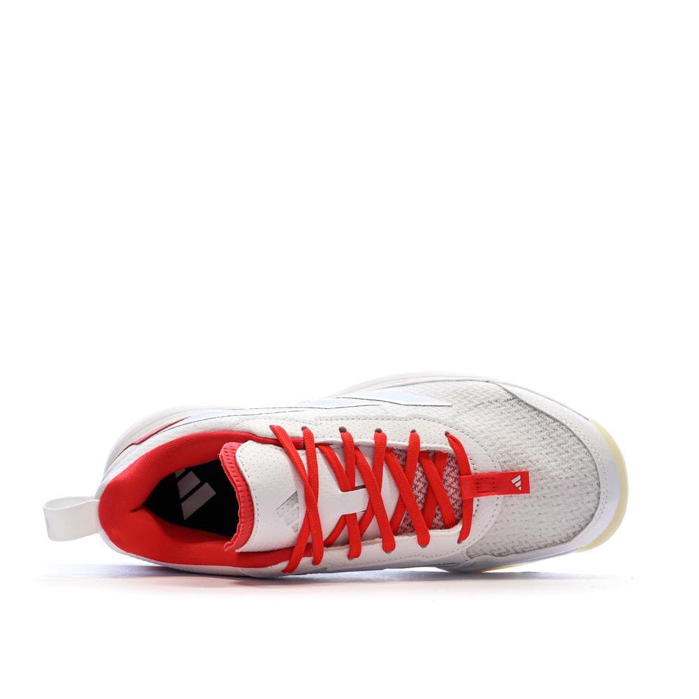 Chaussures de Tennis Blanc/Rouge Femme Adidas Avaflash 4