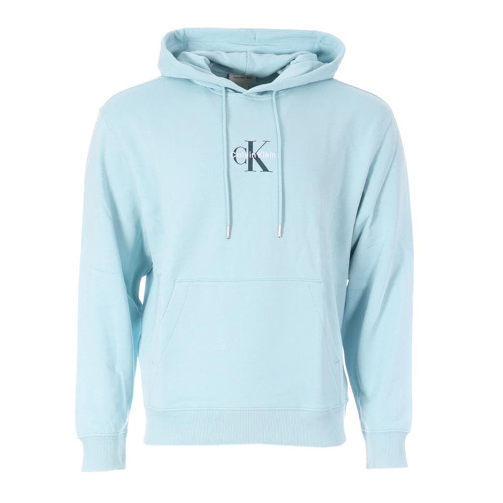 Sweat à Capuche Bleu Homme Calvin Klein Jeans 350 Terry Micro 1