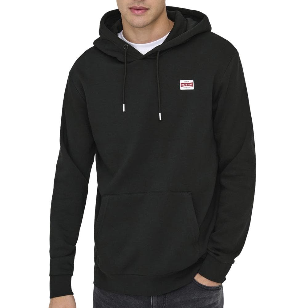 Sweat à Capuche Noir Homme Only & Sons Hoodie 1