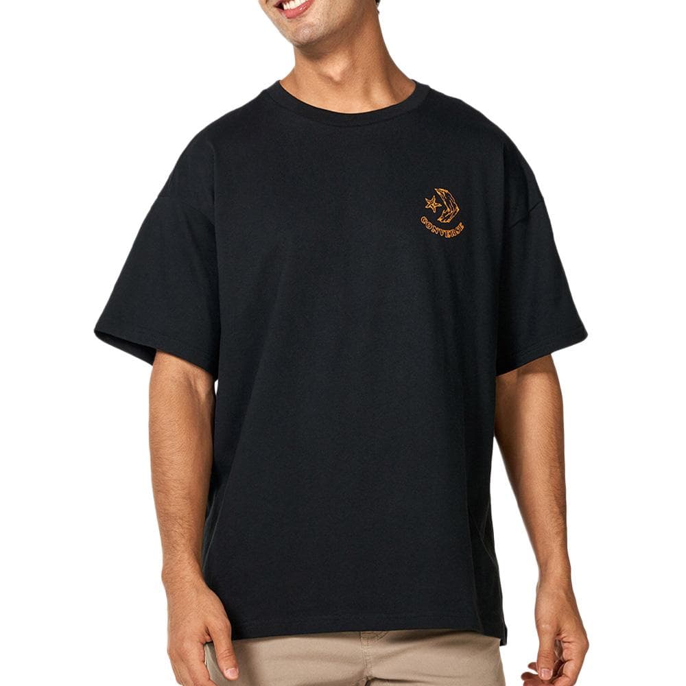 T-Shirt Noir Homme Converse Outdoor 1