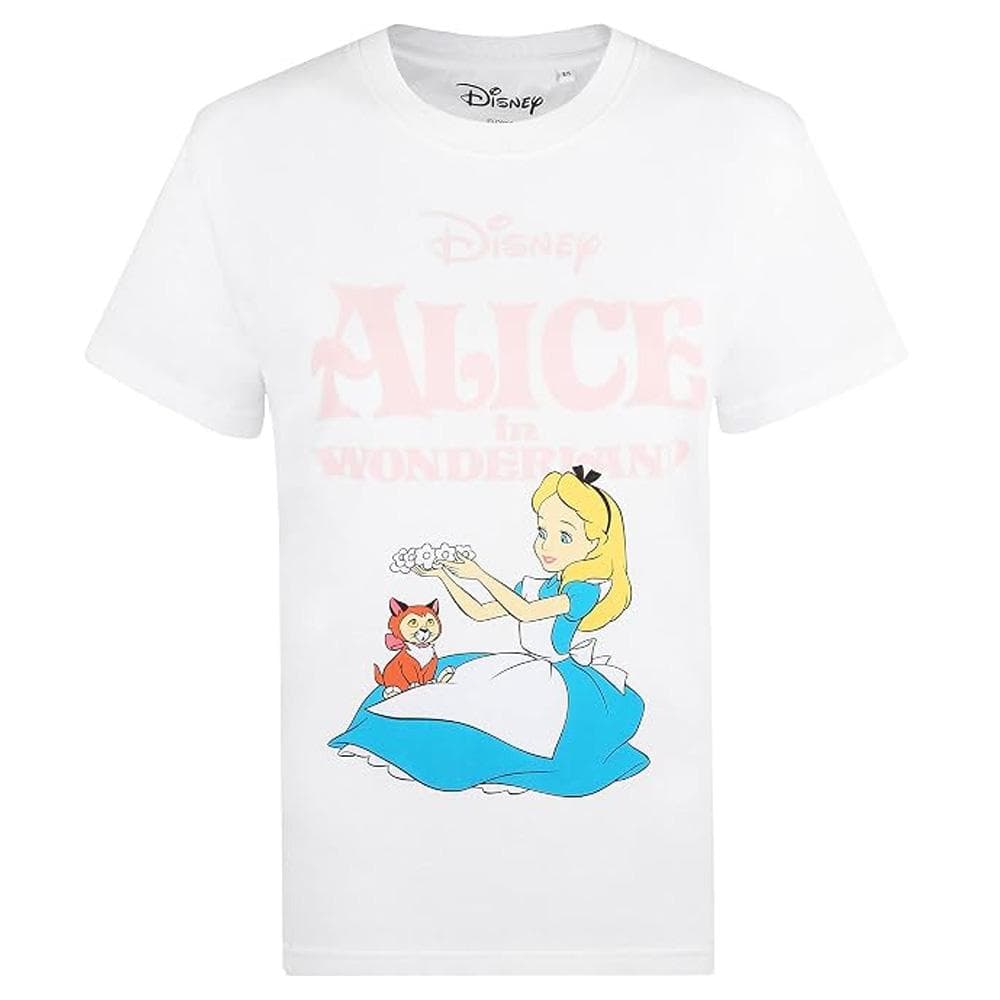 T-Shirt Blanc Femme Disney Alice Spring Classic 2