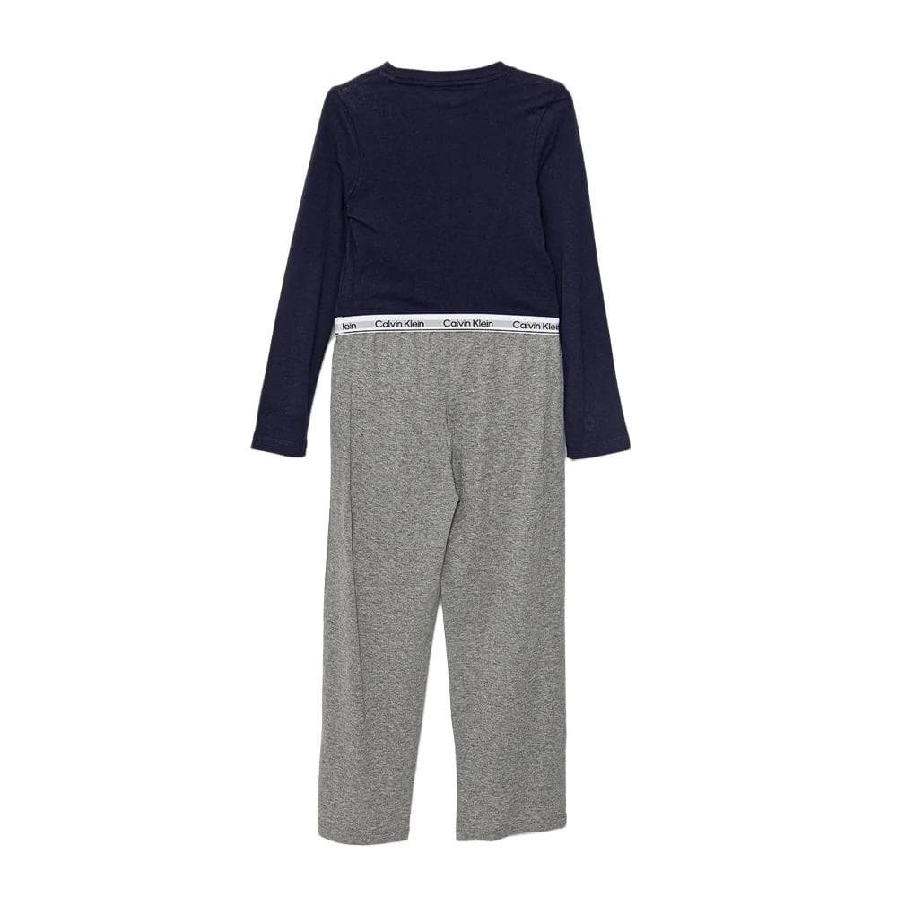 Pyjama Marine/Gris Fille Calvin Klein Jeans Peacoat 2