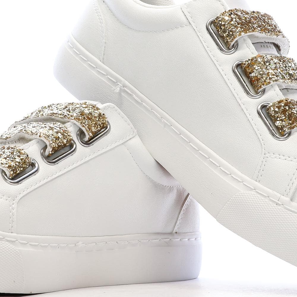 Baskets Blanche/Doré Femme Kaporal Tippyk 7
