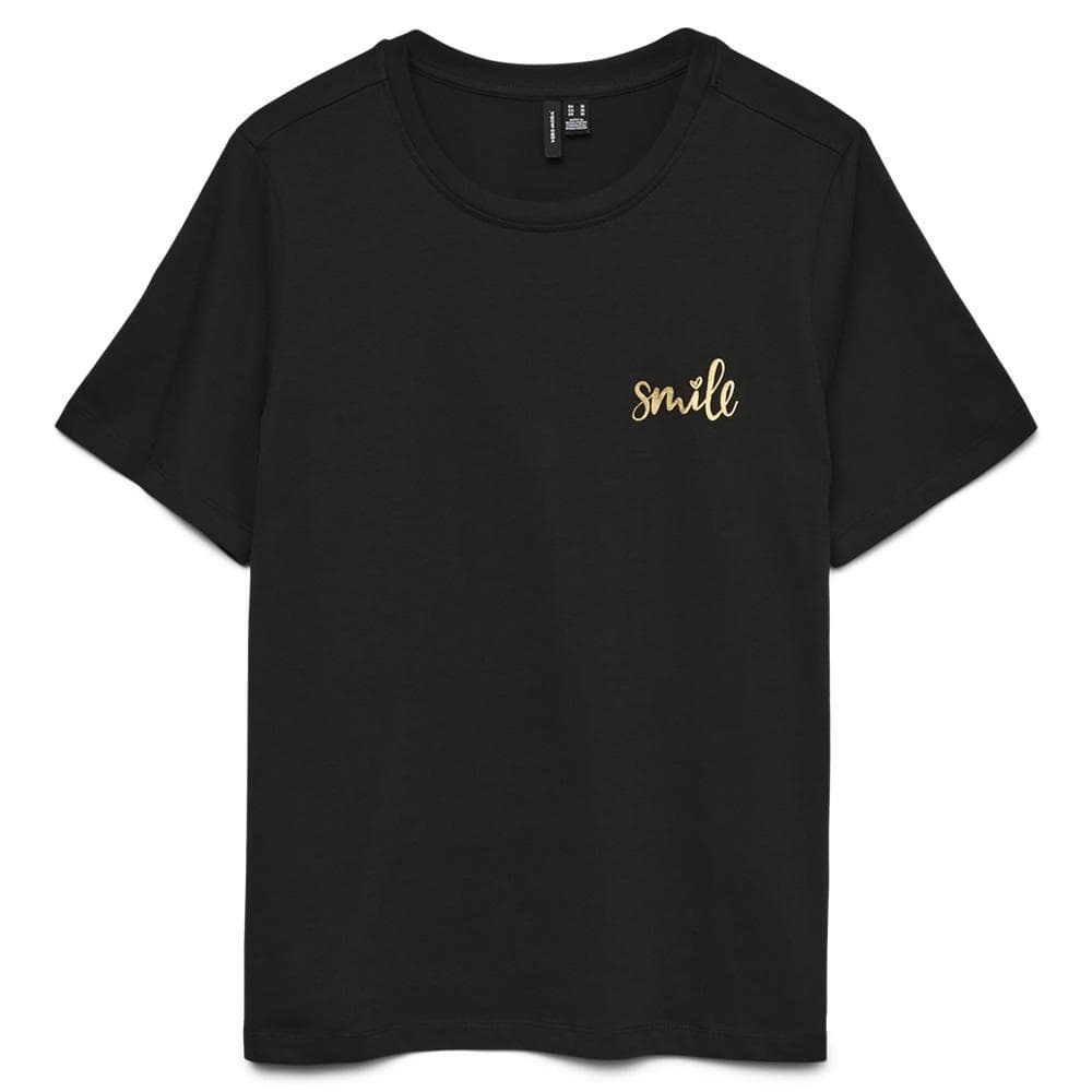 T-shirt Noir Femme Vero Moda Folina 1