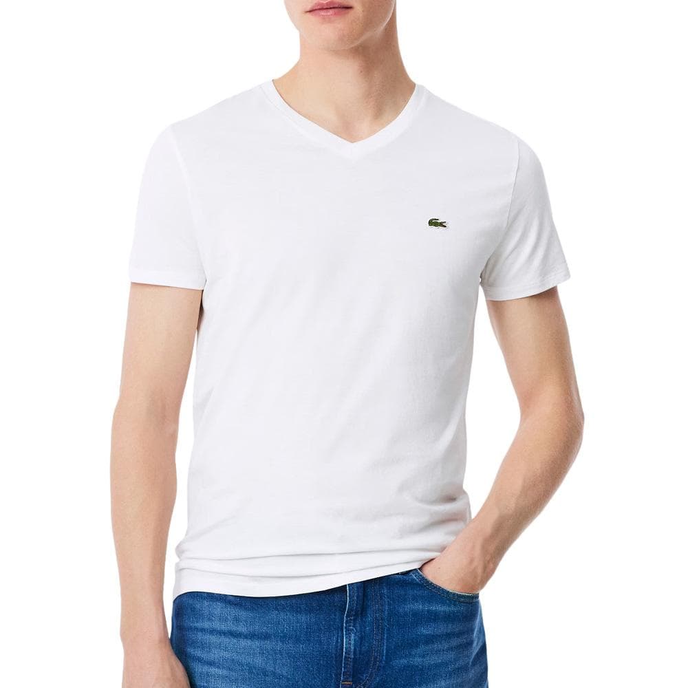 T-Shirt Blanc Homme Lacoste TH5077 1