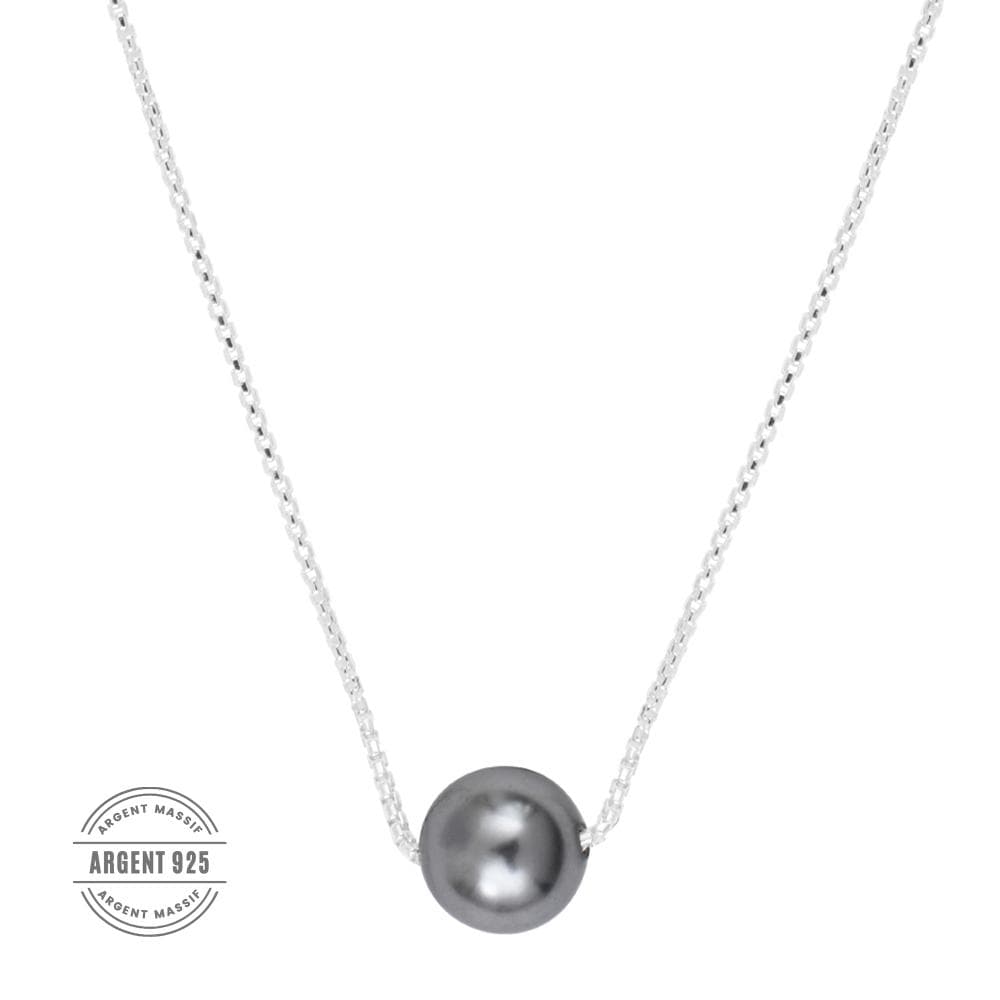 Collier Perle Argent Clio Blue CO4106 2